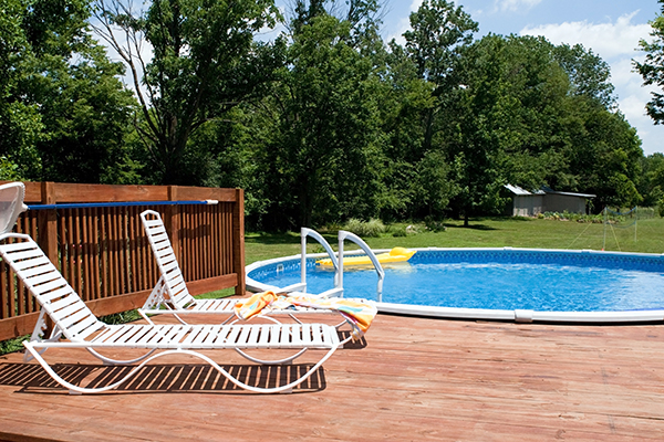 Country Pool and Deck